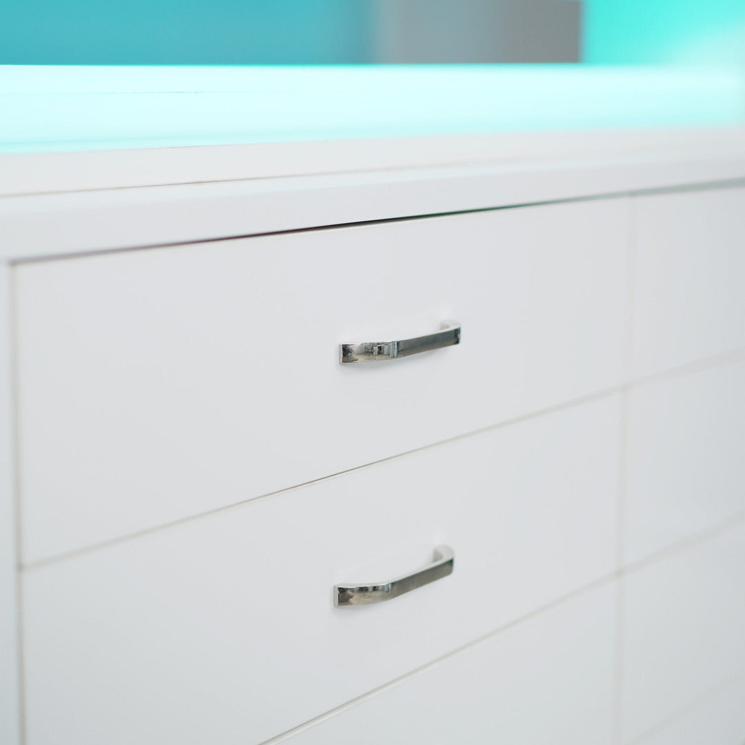 LUX SPA Lux M2 Double Side Access Polish & Powder Rack With Drawers DSP-BBP-NRTBL-M2