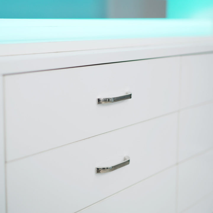 LUX SPA Lux M2 Double Side Access Polish & Powder Rack With Drawers DSP-BBP-NRTBL-M2