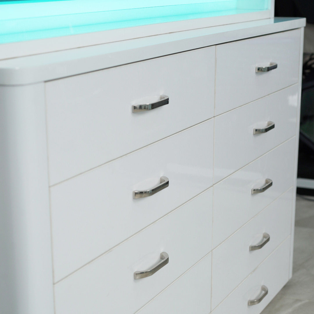LUX SPA Lux M2 Double Side Access Polish & Powder Rack With Drawers DSP-BBP-NRTBL-M2