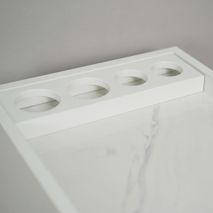 LUX SPA Lux Rollable Pedicart With Marble Top DSP-LUX-NTRLY-LUX_Granite_Pedicart
