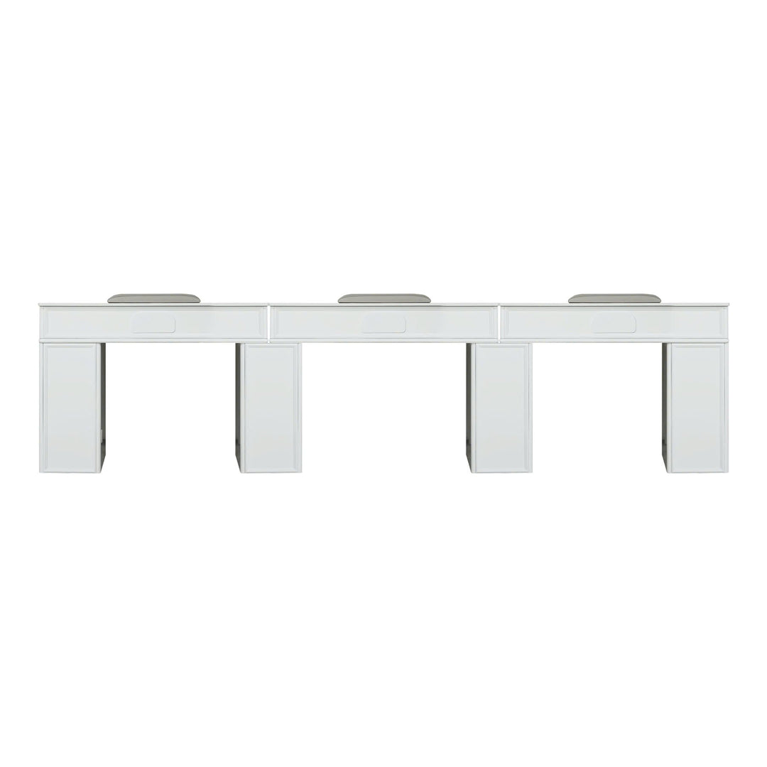 LUX SPA LUX N146 Multi-Section Manicure Nail Table 3 Sections DSP-LUX-NTBL-LUXN146-MUL-3