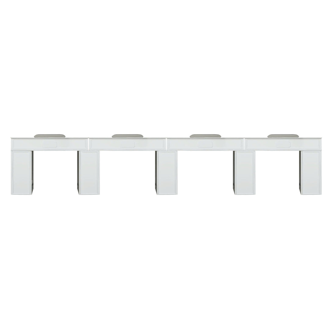 LUX SPA LUX N146 Multi-Section Manicure Nail Table 4 Sections DSP-LUX-NTBL-LUXN146-MUL-4