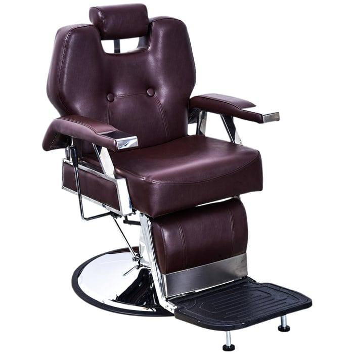 BarberPub Hydraulic Recline Barber Ⅱ Brown / No Thanks