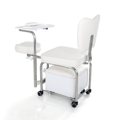 Beauty-Ace 2 IN 1 Compact Mobile Manicure Pedicure Chair, Nail Salon Station BA3506