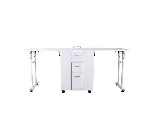 Beauty-Ace Mesa Folding Extended Manicure Station (White) FF-DPI-NTBL-3903-WHT