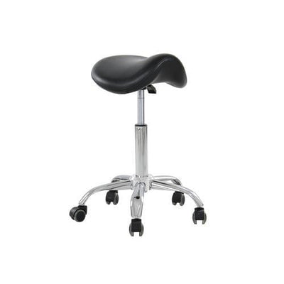 Beauty-Ace Saddle Beauty Salon Swivel Chair w/o Backrest Black FF-DPI-TCSTL-9909-BLK