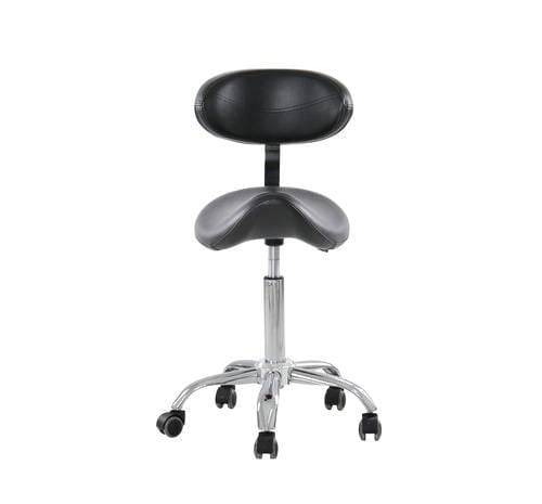Silla giratoria para salón de belleza Saddle con respaldo BA9938