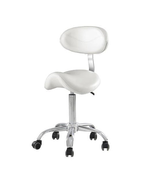 Silla giratoria para salón de belleza Saddle con respaldo BA9938