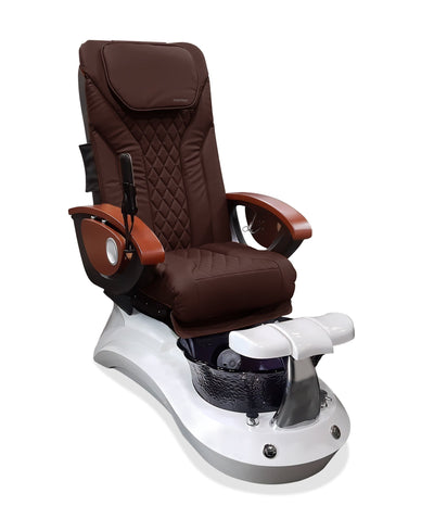 Mayakoba LOTUS II Shiatsulogic EX-R Pedicure Chair Coffee EXR / White and Black Lotus II AYC-SPA-LOTUS-2-EXR-839WHTBLK-20VCFE