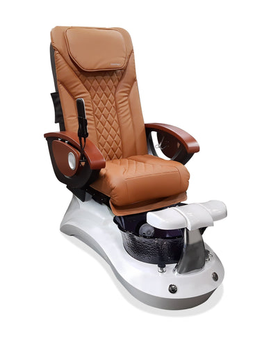 Mayakoba LOTUS II Shiatsulogic EX-R Pedicure Chair Cappuccino EXR / White and Black Lotus II AYC-SPA-LOTUS-2-EXR-839WHTBLK-20VCPO