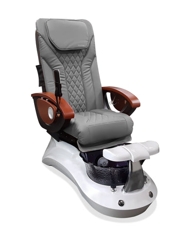 Mayakoba LOTUS II Shiatsulogic EX-R Pedicure Chair Grey EXR / White and Black Lotus II AYC-SPA-LOTUS-2-EXR-839WHTBLK-20VGY