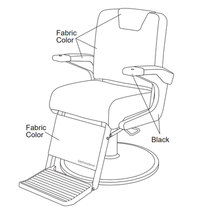Belvedere Maletti Belvedere A61A Admiral Barber Chair
