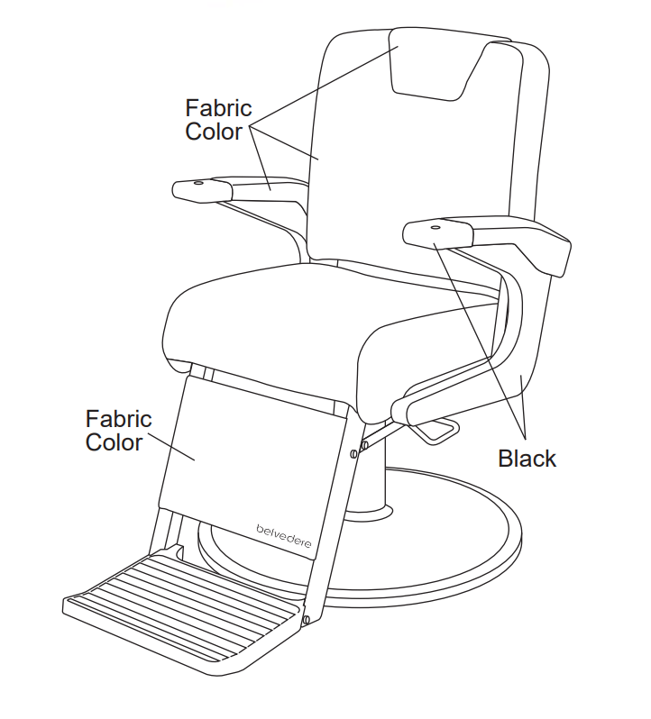 Belvedere Maletti Belvedere A61A Admiral Barber Chair