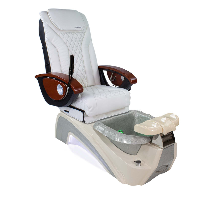 Mayakoba Fedora II Pedicure Spa Chair - Shiatsulogic EX-R White EXR / White Grey Fedora II AYC-SPA-FEDORA-2-B-EXR-WHT