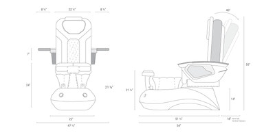 Mayakoba LOTUS II Shiatsulogic LX Pedicure Chair