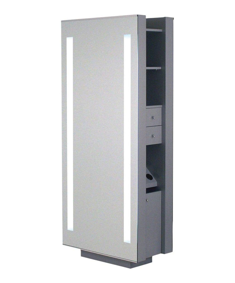 Belvedere Maletti Belvedere OP291-HPL Opal Double Styling Station w Full Mirror