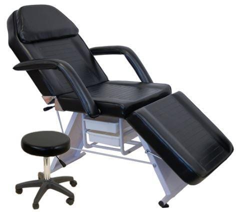Dermalogic PARKER Tattoo Chair and Stool Black DON-FCCHR-215001-BLK-KIT