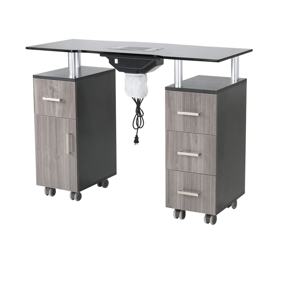 Mesa de manicura Glasgow con ventilador