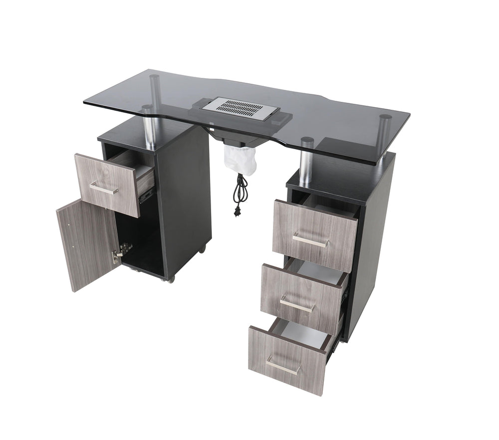 Mesa de manicura Glasgow con ventilador