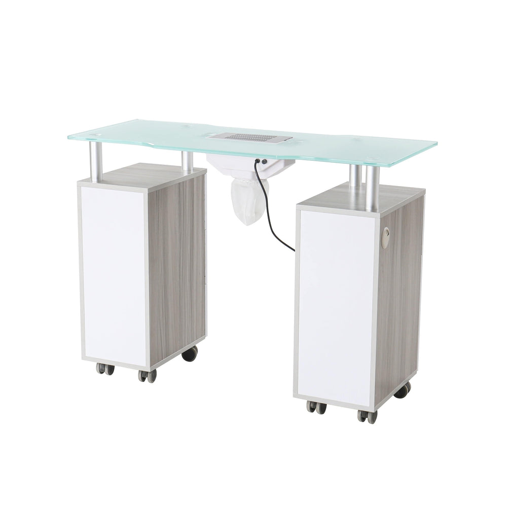 Mesa de manicura Glasgow con ventilador