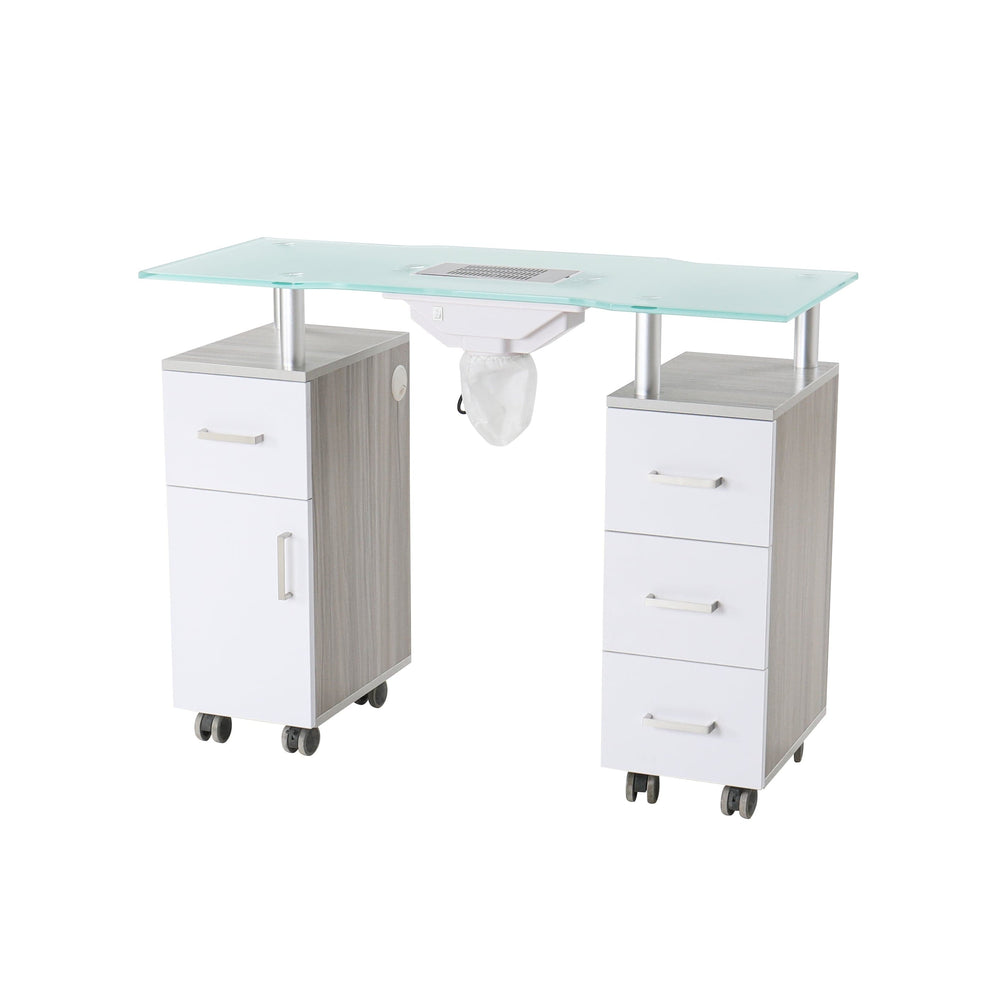 Mesa de manicura Glasgow con ventilador