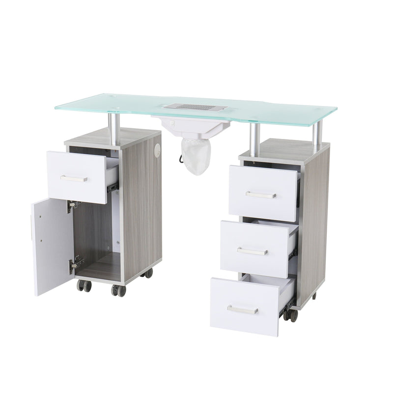 Mayakoba Glasglow Manicure Table With Fan