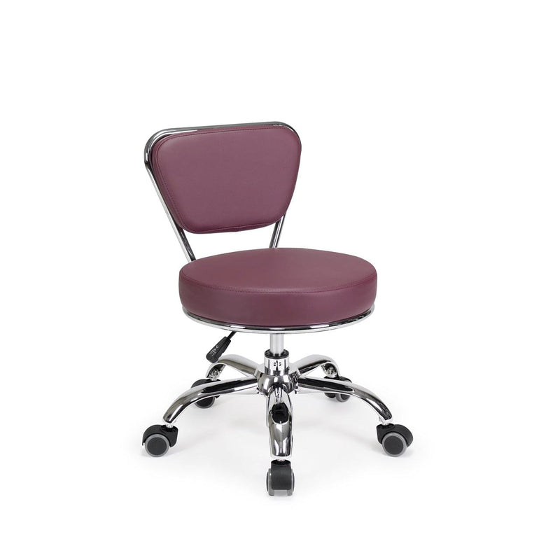 Mayakoba Short Pedicure Technician Stool - The Dayton Burgundy Dayton / No