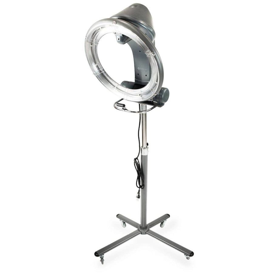 Berkeley Futura Orbiting Halo Hair Color Processor And Dryer Accelerator with Rolling Base ZHI-DRY-3501-GY