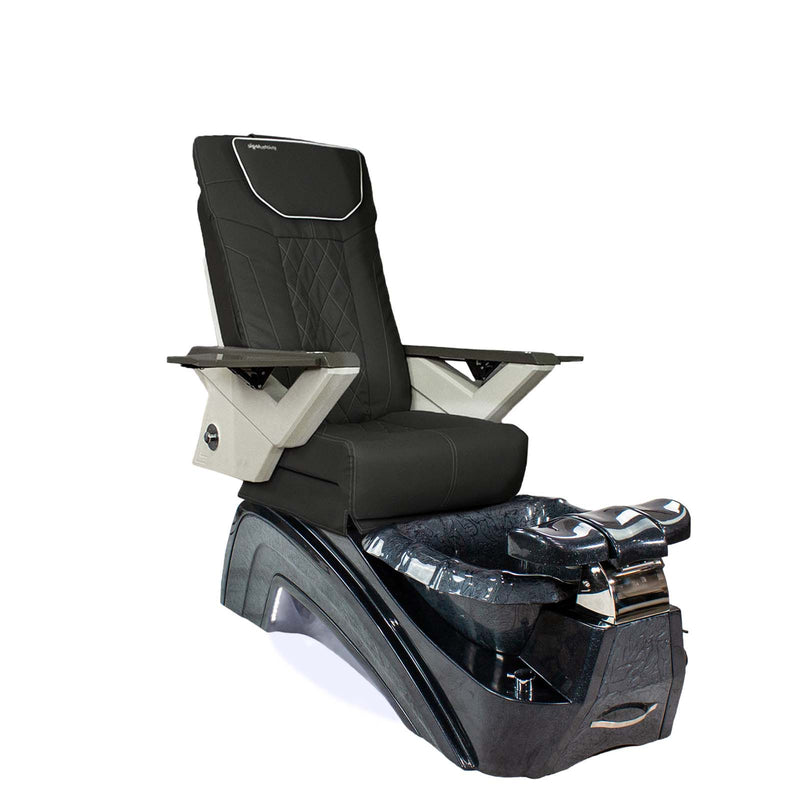 Mayakoba Fedora II Pedicure Spa Chair - Shiatsulogic FX Black FX / Black Fedora II