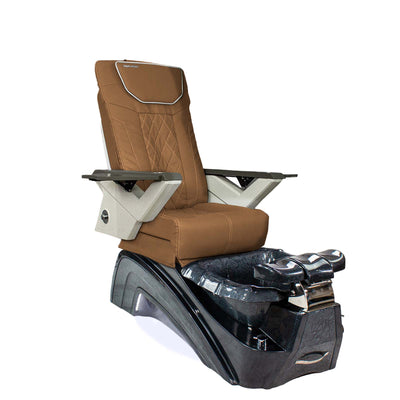 Mayakoba Fedora II Pedicure Spa Chair - Shiatsulogic FX Cappuccino FX / Black Fedora II