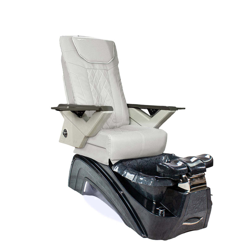 Mayakoba Fedora II Pedicure Spa Chair - Shiatsulogic FX White FX / Black Fedora II