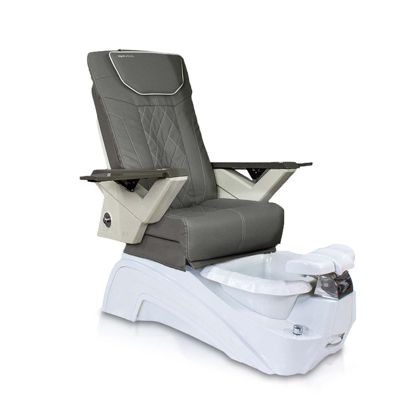 Mayakoba Fedora II Pedicure Spa Chair - Shiatsulogic FX Grey FX / White Fedora II
