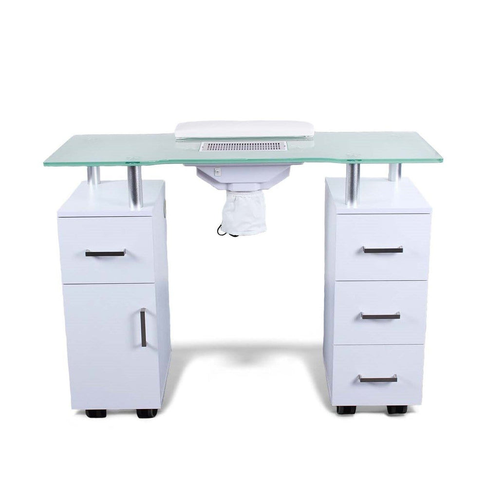 Mesa de manicura Glasgow con ventilador