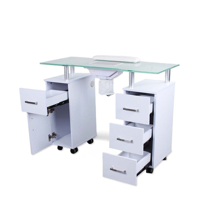 Mayakoba Glasglow Manicure Table With Fan