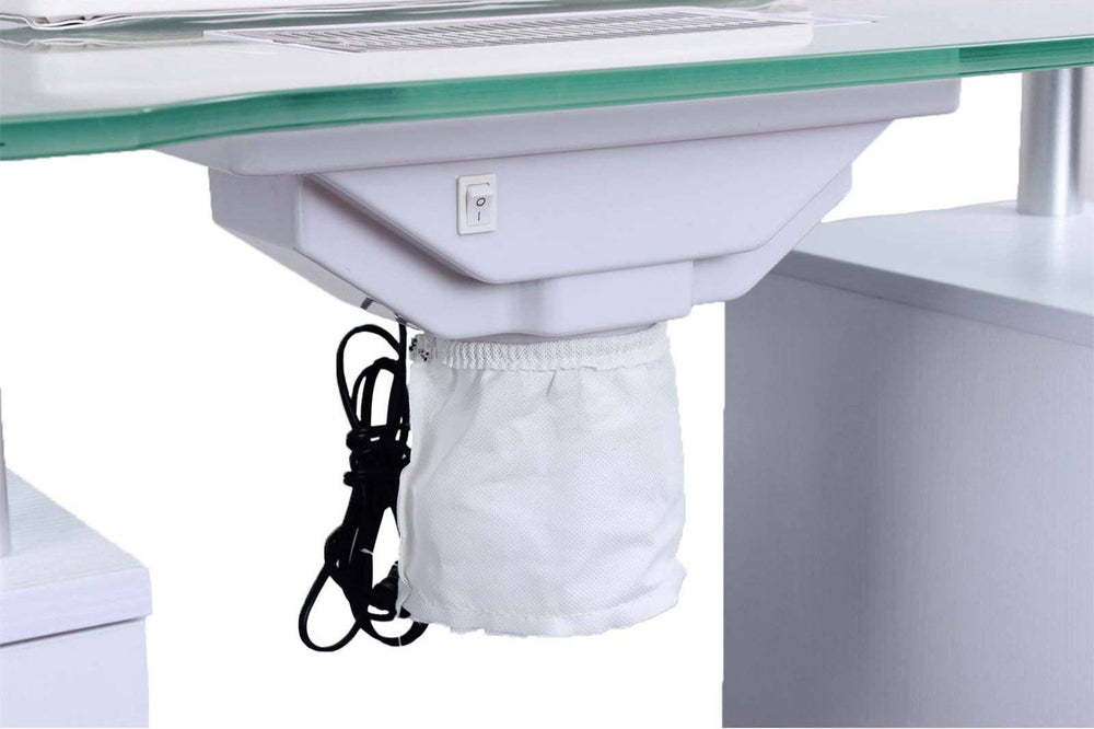 Mesa de manicura Glasgow con ventilador