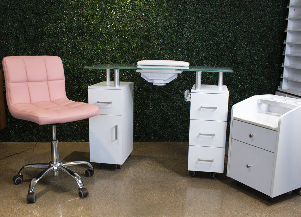 Mesa de manicura Glasgow con ventilador