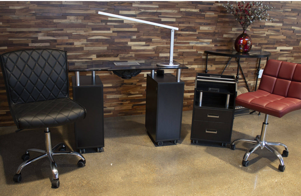 Mesa de manicura Glasgow con ventilador