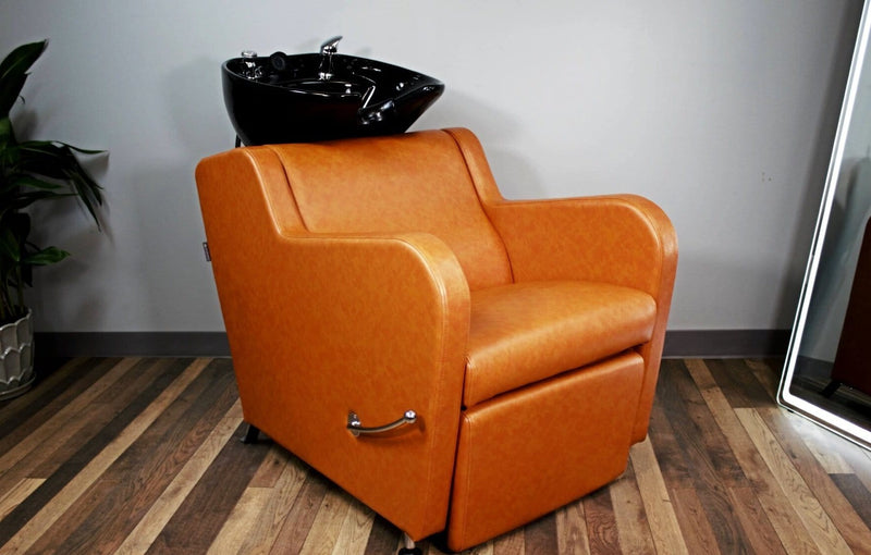 Berkeley Salon Equipment Package - Shampoo Station & Styling Chair in Camel HON-PKG-CAM-BWSH-SYCHR-KIT