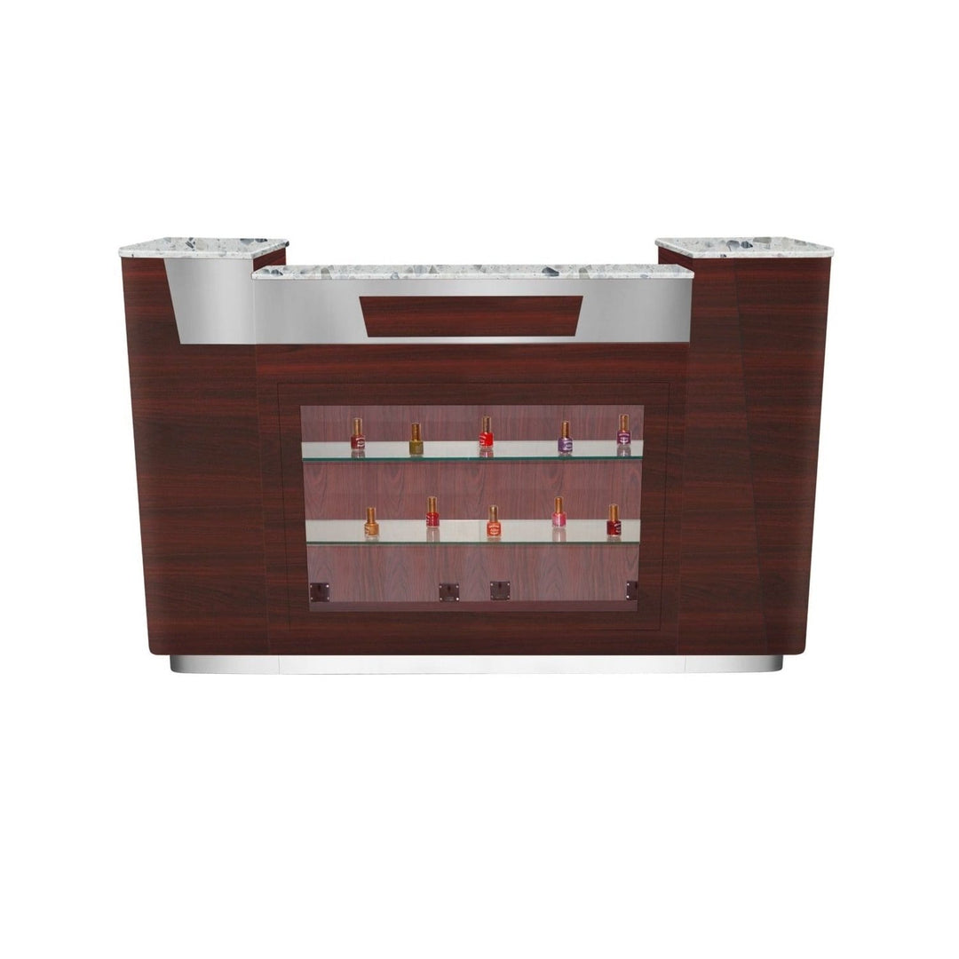 Mayakoba AVON I Reception Desk with Glass Display JAT-NRTBL-964-KIT