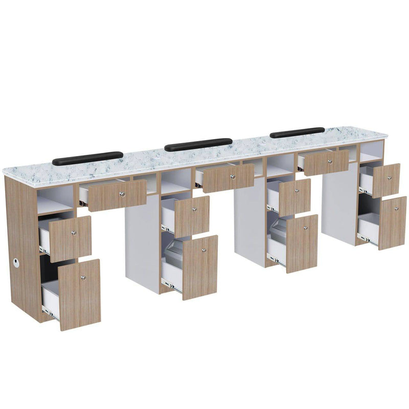 Mayakoba NOVA II Triple Manicure Table