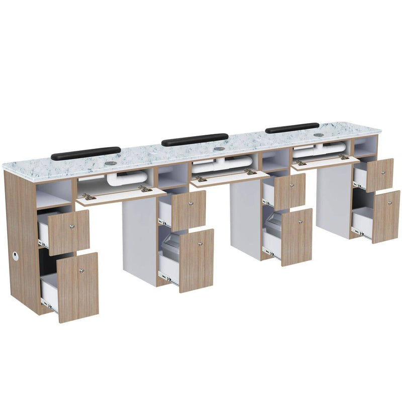 Mayakoba NOVA II Triple Manicure Table Yes (add +$40) JAT-NTBL-5162-KIT
