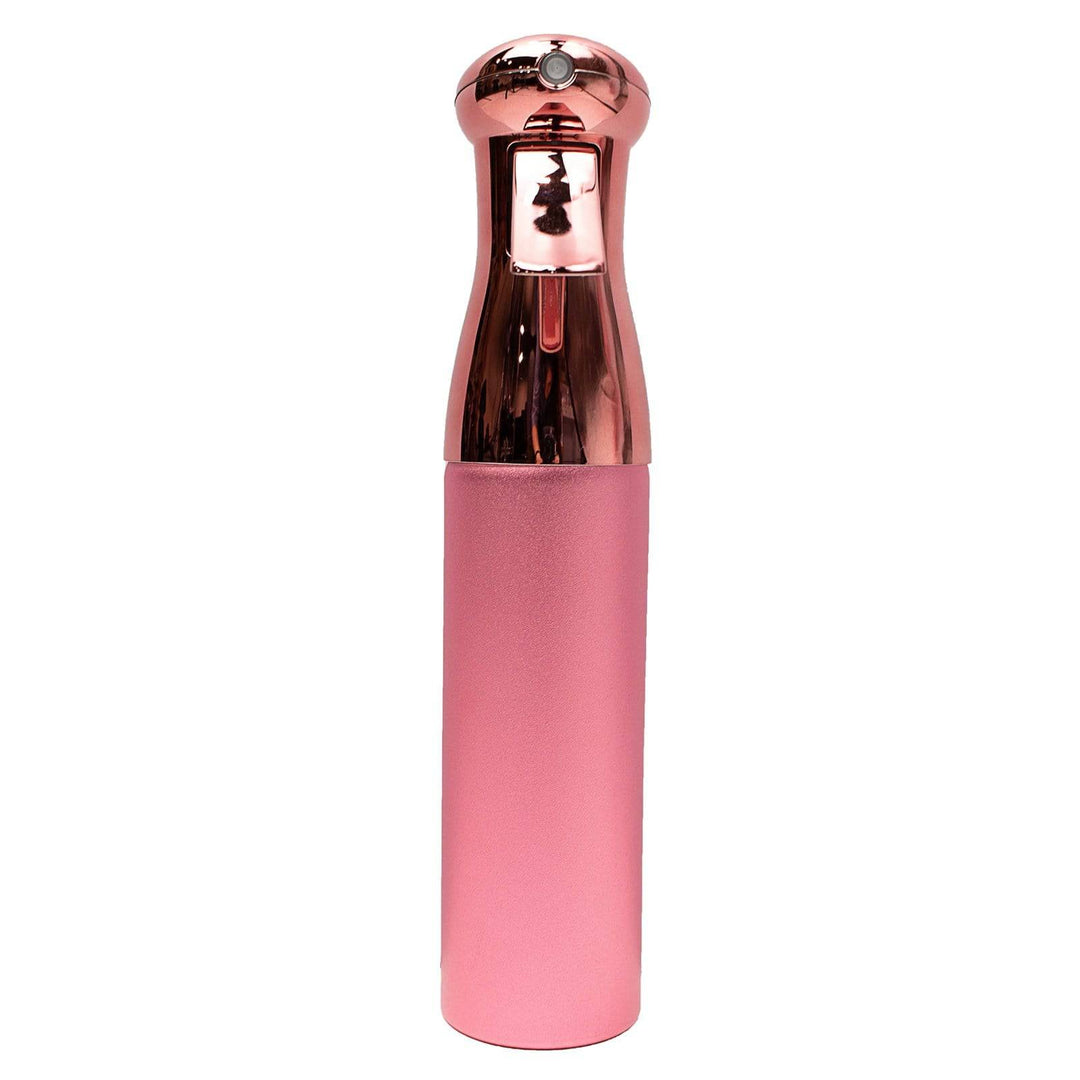 Keen Essentials KEEN Continuous Mist Clear Spray Bottle - 12 Oz With Metallic Bottle in Pink & Silver