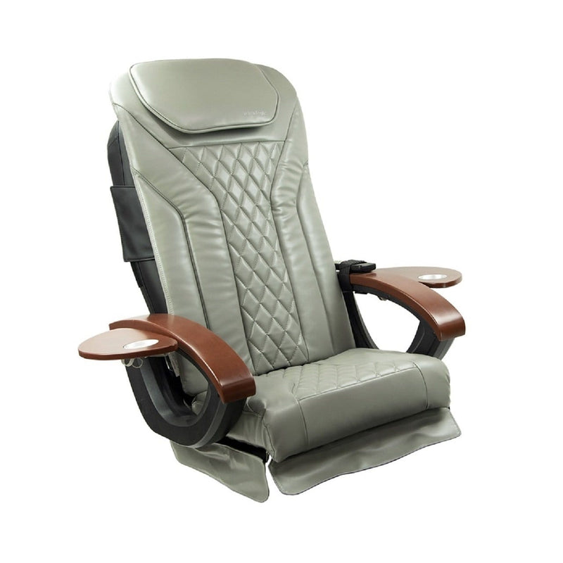 Mayakoba SHIATSULOGIC EX-16 Exclusive Pedicure Massage Chair Vibration Cushion Cover Set (cover set only, w/o chair) Storm Grey KAN-TCHRCVR-16-V-GY