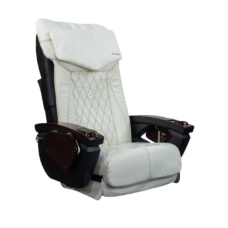 Mayakoba Shiatsulogic Pedicure Massage Chair Cushion Cover Set - LX (cover set only, w/o chair) White KAN-TCHRCVR-18-V-WH