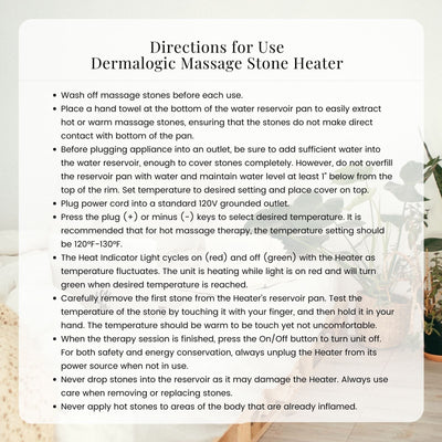 Dermalogic Dermalogic Massage Stone Heater & Warmer with Digital Display KDA-STAPP-01