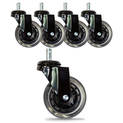 ShopSalonCity Rubber Casters for Dayton Short Stool 00-LGR-CSTR-203