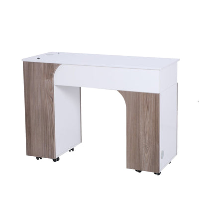 Mayakoba Milan Manicure Nail Table Ash Wood / No KAM-NTBL-133-LGTWD-KIT