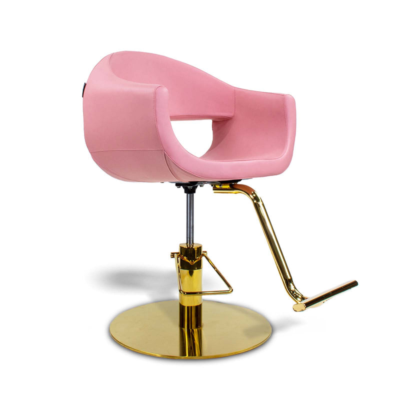 Berkeley Milla Beauty Salon Styling Chair Pink Chair Milla / Gold Base Milla / A58 Pump HON-SYCHR-696958-PNKGLD