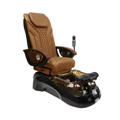 Mayakoba SIENA Shiatsulogic EX-R Pedicure Chair Cappuccino EXR / Black and Gold Siena AYC-SPA-SIENA-EXR2007-817WHTBLK-20VCPO