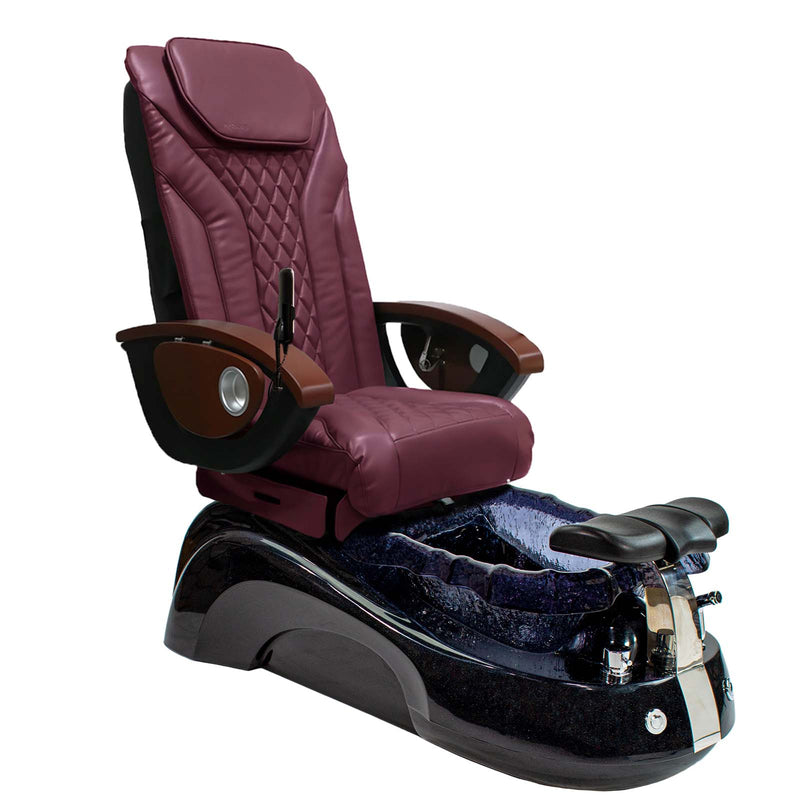 Mayakoba SIENA Shiatsulogic EX-R Pedicure Chair Burgundy EXR / Black and Black Siena AYC-SPA-SIENA-EXR2007-817BLKBLK-20VBG